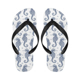 Seahorse pattern background Unisex Flip Flops