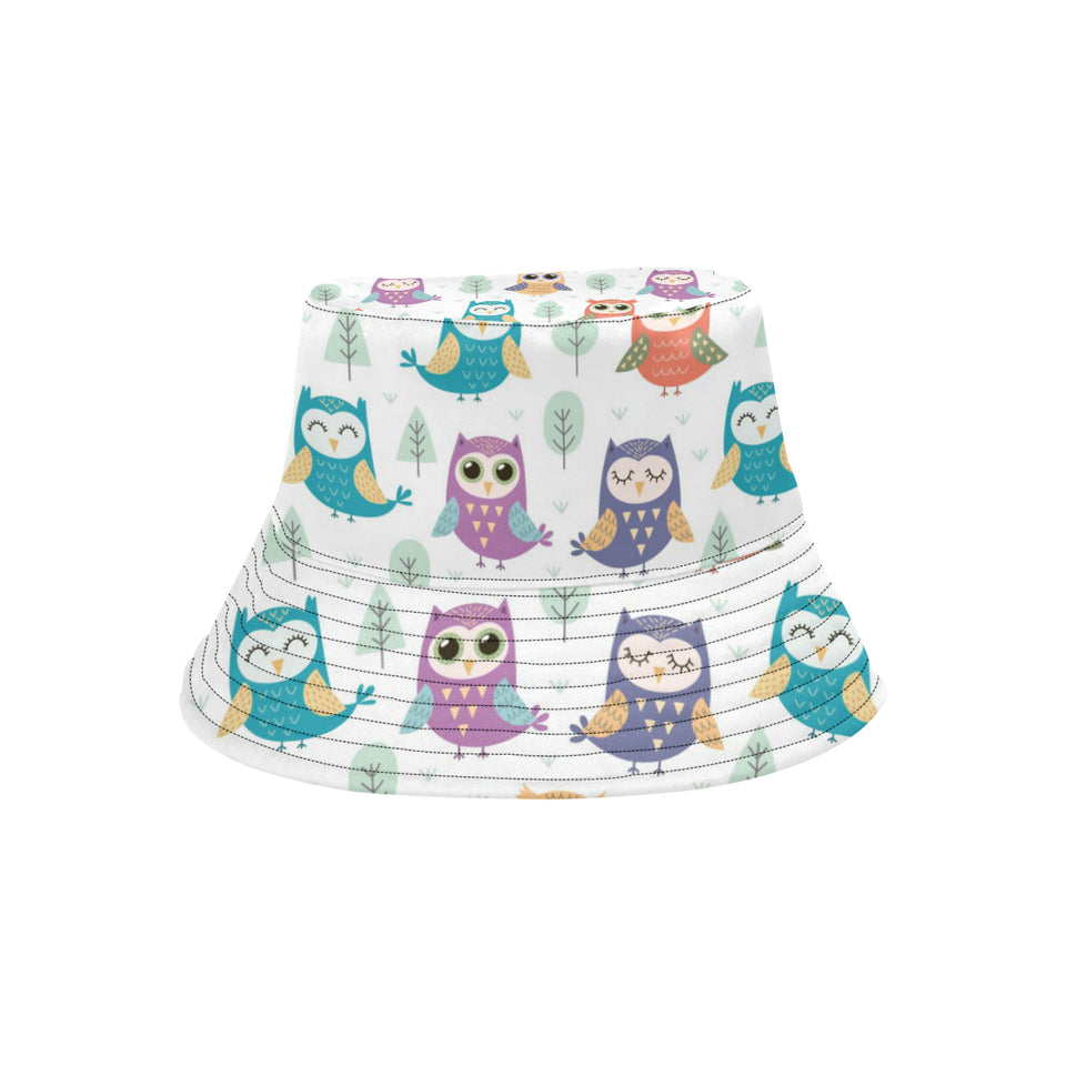 Cute owl pattern Unisex Bucket Hat