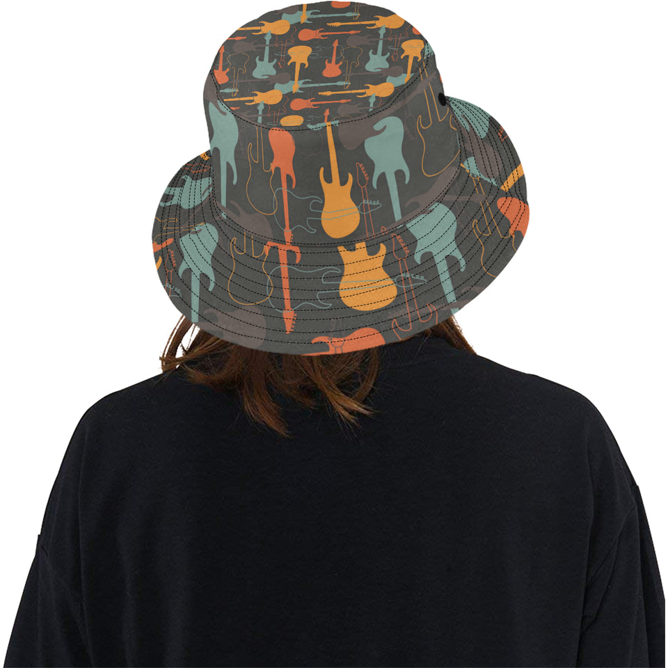 electric guitars pattern Unisex Bucket Hat