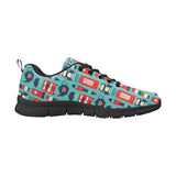 British Pattern Print Design 04 Men's Breathable Sneakers ( Model 055)