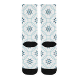 nautical steering wheel chain Crew Socks