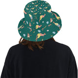 Kangaroo leaves pattern Unisex Bucket Hat