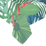 heliconia palm and monstera leaves pattern Tablecloth