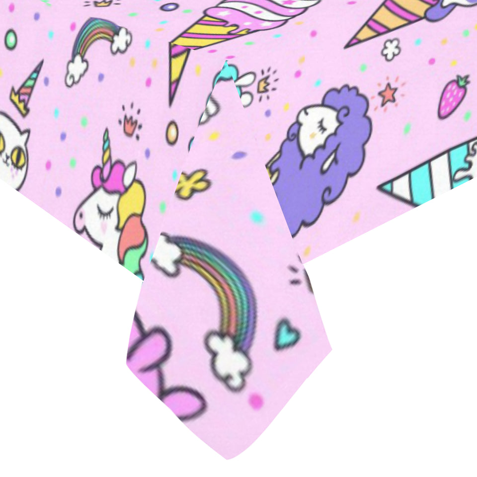 Cute ice cream cone animal pattern Tablecloth