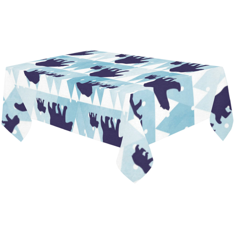 polar bear winter snow pattern Tablecloth