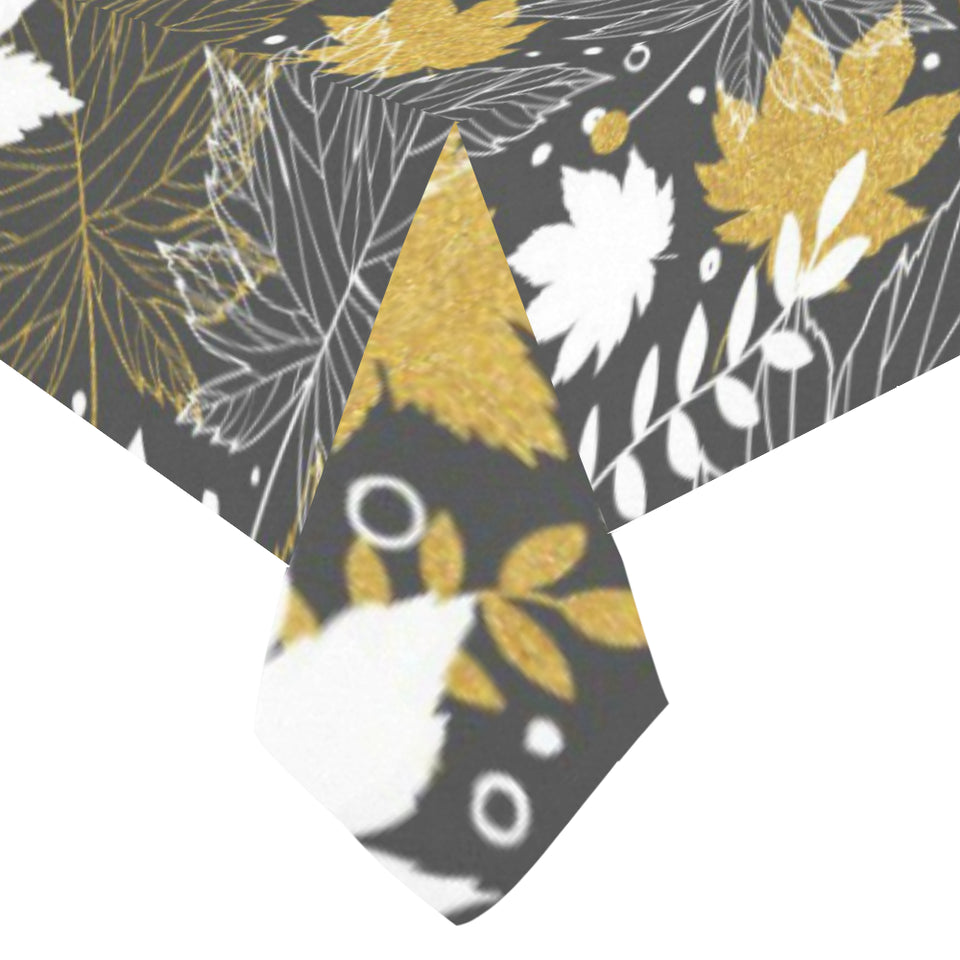 Beautiful gold autumn maple leaf pattern Tablecloth