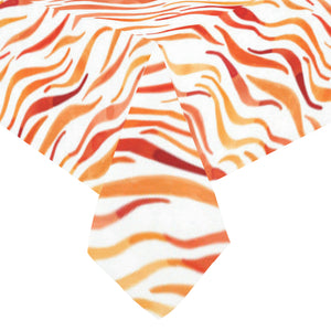 Fire flame watercolor pattern Tablecloth