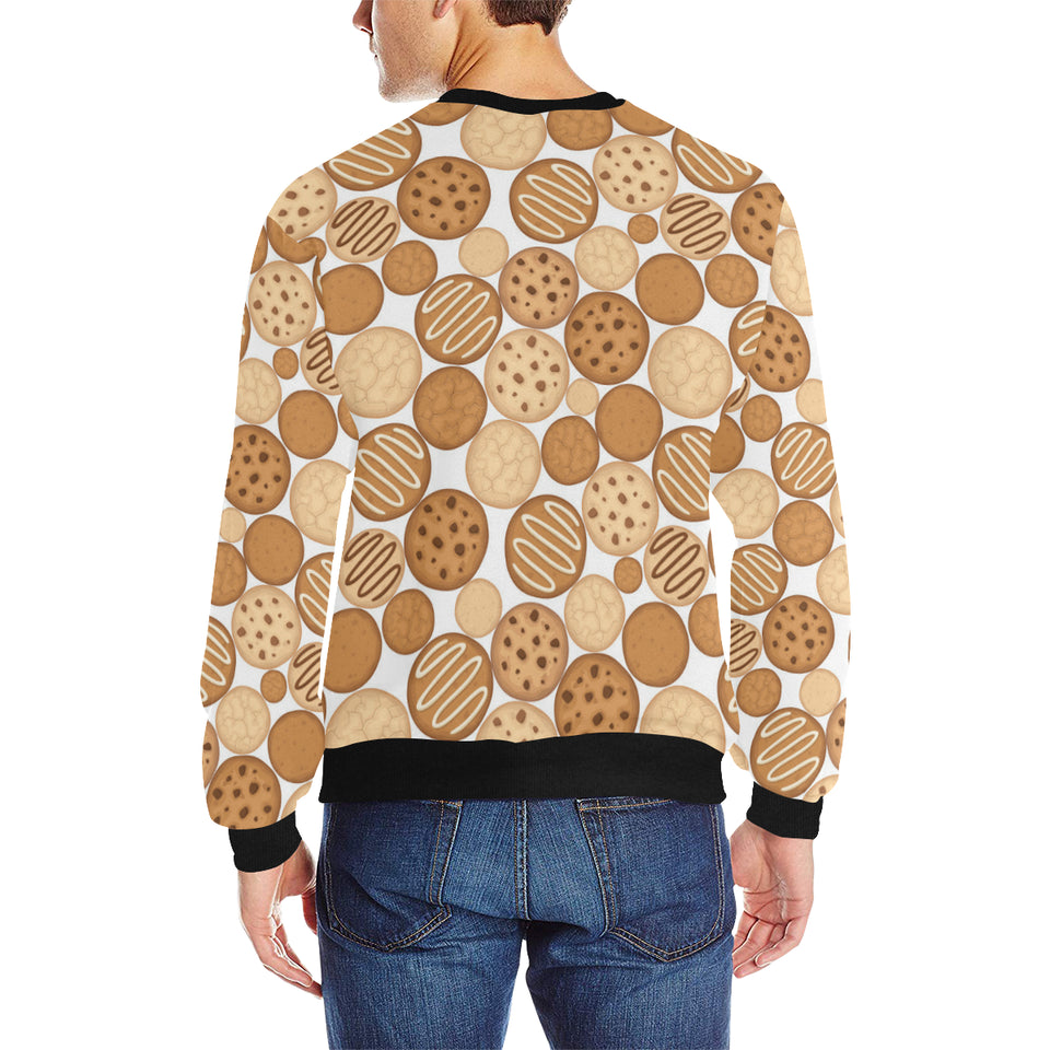 Various cookie pattern Men's Crew Neck Sweatshirt