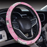 Piano Pattern Print Design 01 Car Steering Wheel Cover