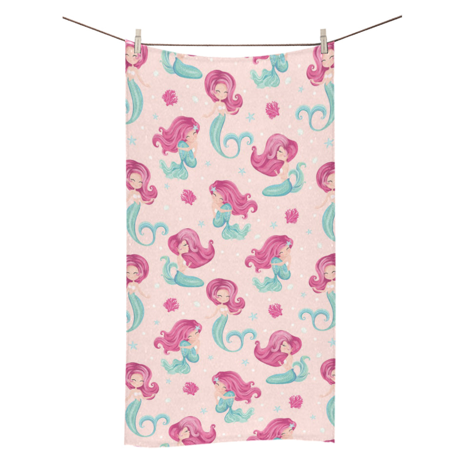 Cute little mermaid pattern Bath Towel