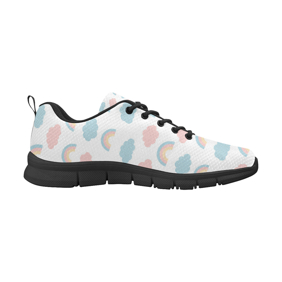Cute rainbow clound pattern Women's Sneaker Shoes