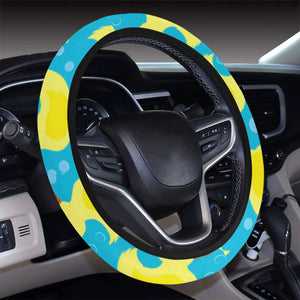 Duck Toy Pattern Print Design 04 Car Steering Wheel Cover