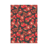 Tomato black background House Flag Garden Flag