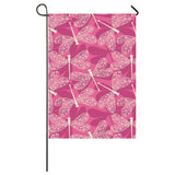 Beautiful dragonfly pink background House Flag Garden Flag