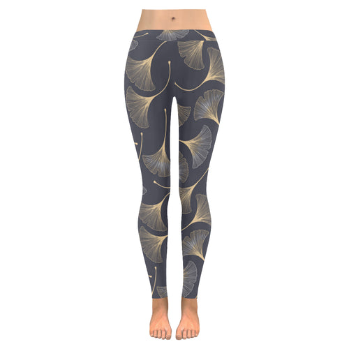 Gold ginkgo leaves Women's Legging Fulfilled In US