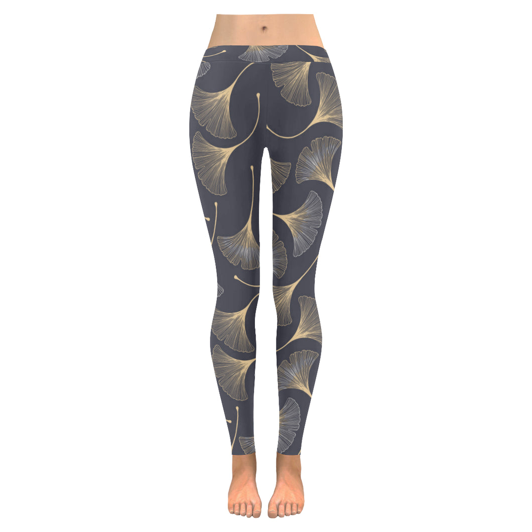 Gold ginkgo leaves Women's Legging Fulfilled In US