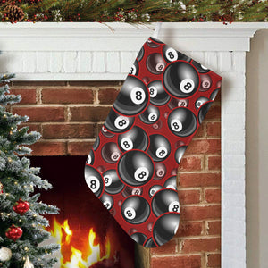 Billiard Ball Pattern Print Design 05 Christmas Stocking