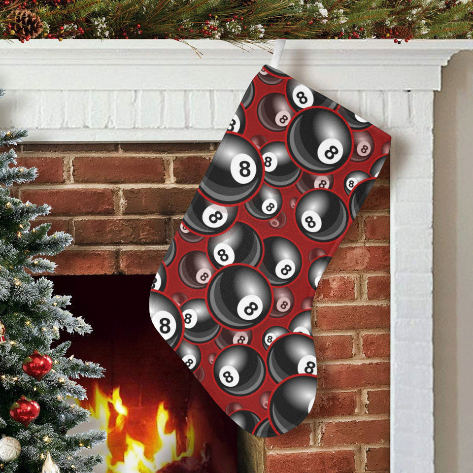 Billiard Ball Pattern Print Design 05 Christmas Stocking