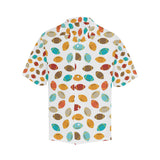 Colorful american football ball pattern Men's All Over Print Hawaiian Shirt