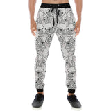 Cute french bulldog head pattern Unisex Casual Sweatpants