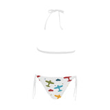 Airplane star cloud colorful Sexy Bikinis Two-Piece Swimsuits