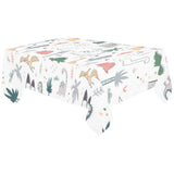Cute cartoon dinosaurs tree pattern Tablecloth