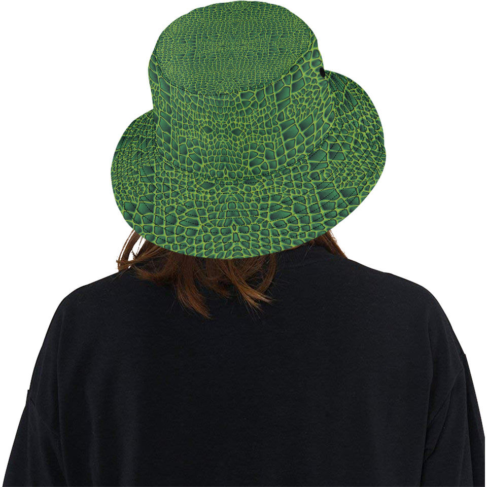 Crocodile Skin Printed Unisex Bucket Hat