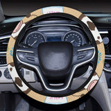 Cow bottle of milk pattern Car Steering Wheel Cover