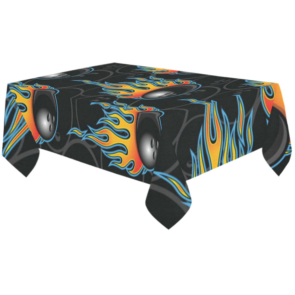 Bowling balls flame pattern Tablecloth