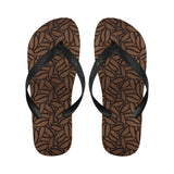 coffee bean pattern Unisex Flip Flops