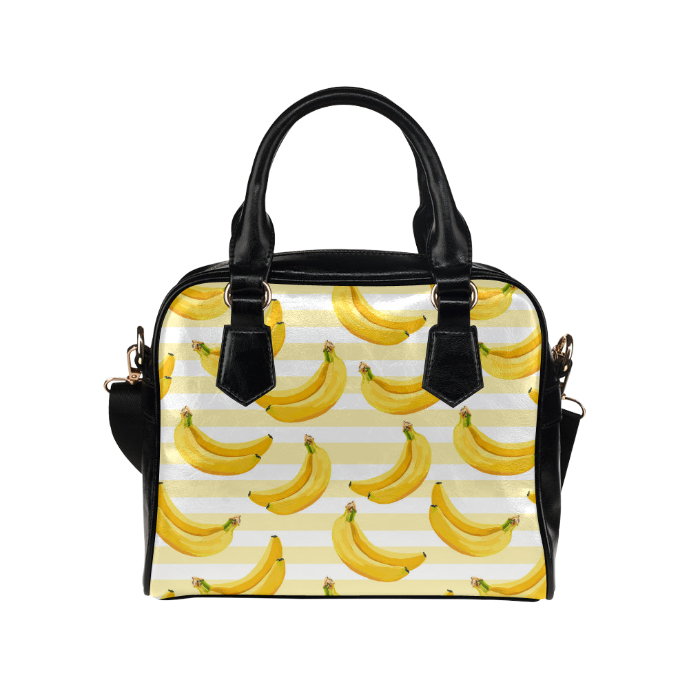 Banana pattern blackground Shoulder Handbag