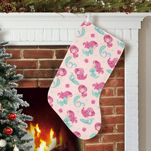 Cute little mermaid pattern Christmas Stocking