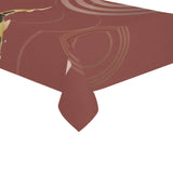 Fancy Carp red background Tablecloth