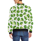 Cute broccoli pattern Men's Crew Neck Sweatshirt