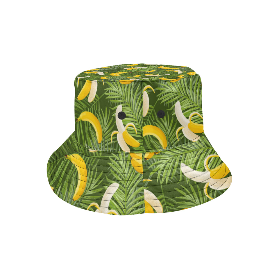 Banana Palm Leaves pattern Unisex Bucket Hat