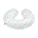 Clock time pattern blackground U-Shaped Travel Neck Pillow