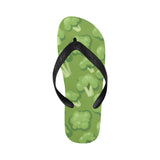 Broccoli pattern green background Unisex Flip Flops