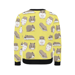 Cute Hamster pattern Men's Crew Neck Sweatshirt