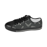 Hand drawn boomerang Australian aboriginal ornamen Kids' Boys' Girls' Low Top Canvas Shoes Black