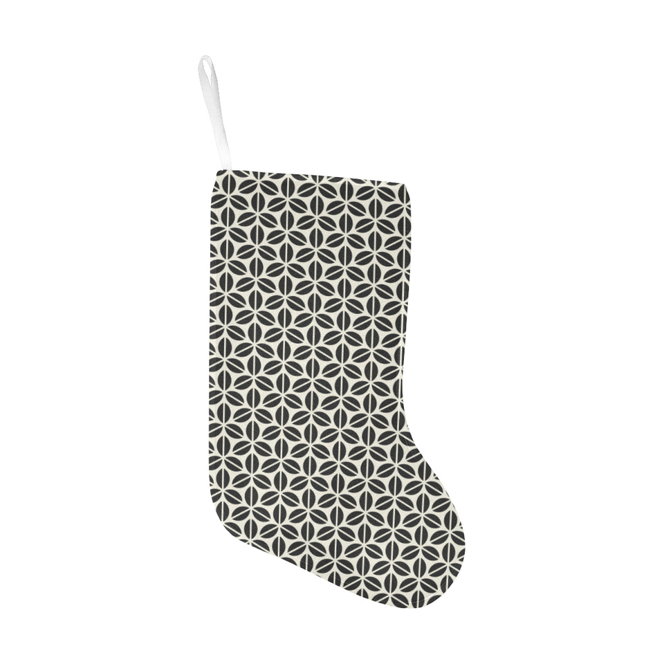 Coffee bean abstract modern pattern Christmas Stocking