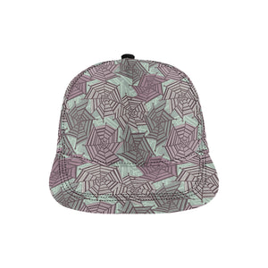 Spider web cobweb design color pattern All Over Print Snapback Cap