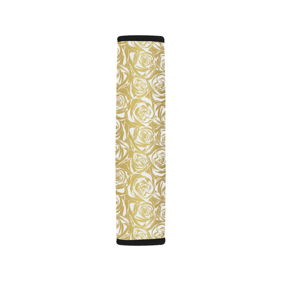 Rose Pattern Print Design 05 Car Seat Belt Cover
