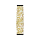 Rose Pattern Print Design 05 Car Seat Belt Cover
