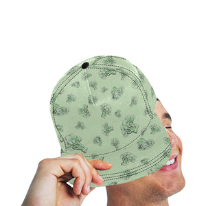 broccoli sketch pattern All Over Print Snapback Cap