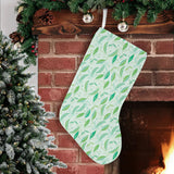 Green Peas Pattern Print Design 01 Christmas Stocking