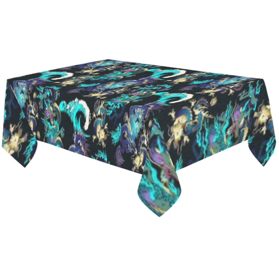 Dragon sea wave pattern Tablecloth