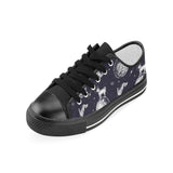Chihuahua space helmet. astronaut pattern Kids' Boys' Girls' Low Top Canvas Shoes Black