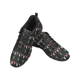 Deer Christmas new year pattern argyle Women's Sneaker Shoes
