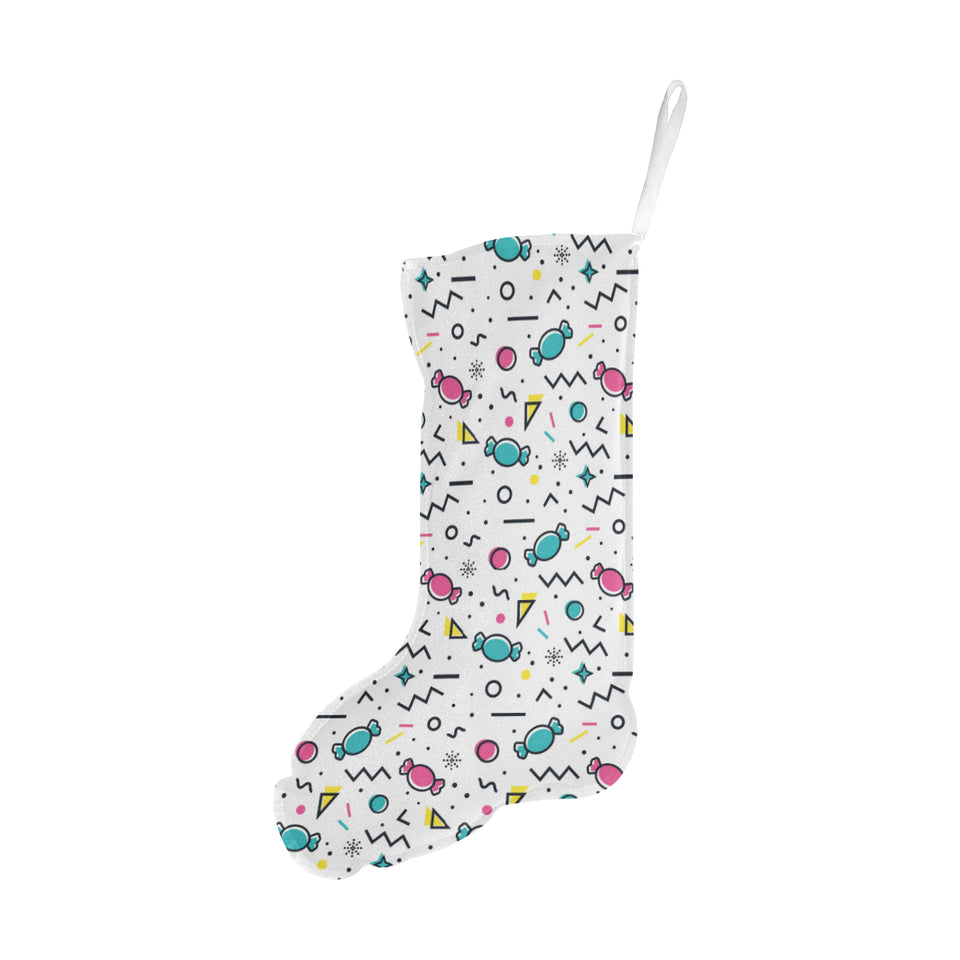 Candy design pattern Christmas Stocking