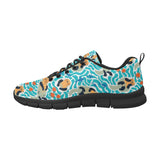 Cute sea otters fishe sea urchin pattern Men's Sneaker Shoes